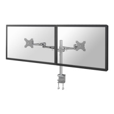 Neomounts FPMA-D935D - Montážní sada - plný pohyb - pro 2 LCD displeje - stříbrná - velikost obrazovky: 10"-27" - upevnění svorkou, upevnitelné na stůl