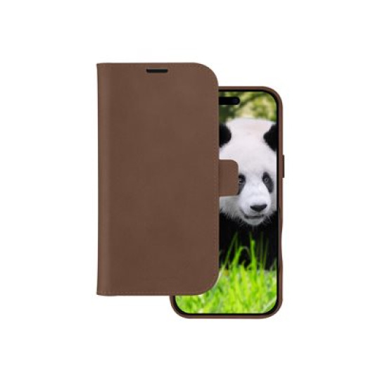 dbramante1928 Lynge - Pouzdro s klopou pro mobilní telefon - kompatibilita s MagSafe - kuže full-grain - dark tan - pro Apple iPhone 16 Pro Max