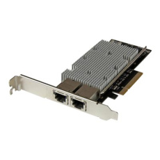 StarTech.com 2-Port 10Gb PCIe NIC with Native Link Aggregation - 10Gbase-t Ethernet Card - 100/1000/10000 Mbps LAN Card (ST20000SPEXI) - Sítový adaptér - PCIe 2.0 x8 nízký profil - 10Gb Ethernet x 2 - cerná - pro P/N: BNDTB10GI, BNDTB210GSFP, BNDTB310GNDP, BNDTB410GSFP, BNDTB4M2E1, BNDTBUSB3142