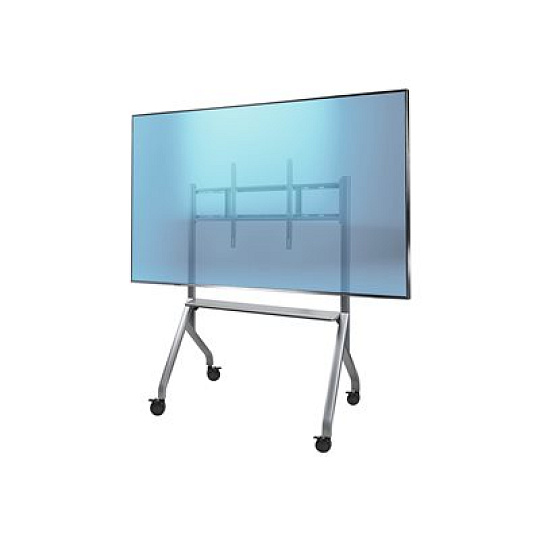 Startech - Vozík - Easel - pro plochý panel - height-adjustable, 3? lockable wheels - hliník, ocel - šedá space gray - velikost obrazovky: 65"-100"