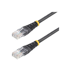 Startech 15m Black Cat5e / Cat 5 Molded Patch Cable - Patch kabel - RJ-45 (M) do RJ-45 (M) - 15 m - UTP - CAT 5e - lisovaný - cerná Startech 15m Black Cat5e / Cat 5 Molded Patch Cable - Patch kabel - RJ-45 (M) do RJ-45 (M) - 15 m - UTP - CAT 5e - lisovaný - cerná