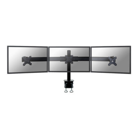 Neomounts by Newstar FPMA-D700D3 - Montážní sada - pro 3 LCD displeje - černá - velikost obrazovky: 10"-27" - upevnění svorkou, upevnitelné na stůl