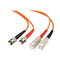 Startech 2m Fiber Optic Cable - Multimode Duplex 62.5/125 - LSZH - ST/SC - OM1 - ST to SC Fiber Patch Cable (FIBSTSC2) - Sítový kabel - SC nekolik režimu (M) do ST nekolik režimu (M) - 2 m - 2 m - optické vlákno - duplex - 62,5 / 125 mikron