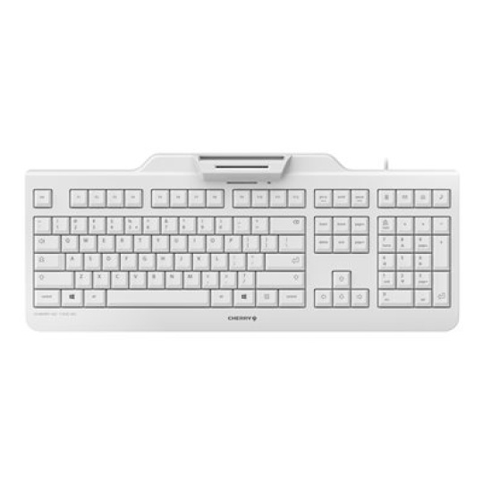 CHERRY KC 1000 SC - Klávesnice - USB - americká angličtina/evropská - klávesový spínač: CHERRY LPK - bledě šedá