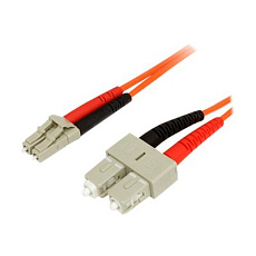 Startech 1m Fiber Optic Cable - Multimode Duplex 62.5/125 - LSZH - LC/SC - OM1 - LC to SC Fiber Patch Cable (FIBLCSC1) - Sítový kabel - multirežim LC (M) do SC nekolik režimu (M) - 1 m - 1 m - optické vlákno - duplex - 62,5 / 125 mikron