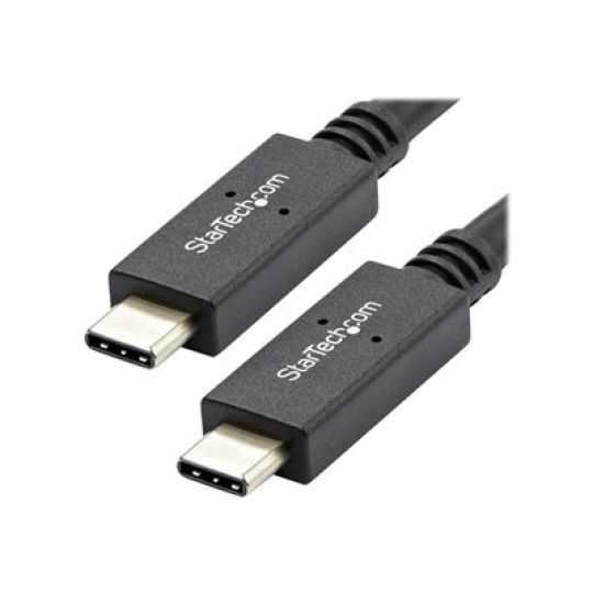 StarTech.com USB C Cable - 3 ft / 1m - with Power Delivery (USB PD) - Power Pass Through Charging - USB to USB Cord (USB31C5C1M) - USB kabel - 24 pin USB-C (M) do 24 pin USB-C (M) - USB 3.1 - 5 A - 1 m - černá - pro P/N: CDP2HVGUASPD, DKT30CHPD3, DKT30CHVSDPD, DKT31CMDPHPD, HB31C2A2CME, SV221HUC4K