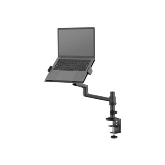 Neomounts DS20-425BL1 - Montážní sada (kloubové rameno) - plný pohyb - pro notebook (počítač) - ocel - černá - velikost obrazovky: 11.6"-17.3" - upevnitelné na stůl