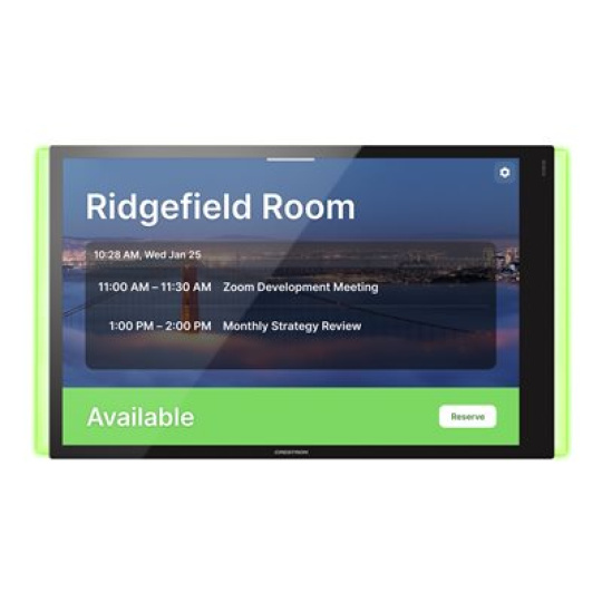 Crestron TSS-1070 Series - Pro Microsoft Teams - světelná lišta TSW-1070-LB-B-S, sada pro montáž na více povrchů TSW-770/1070-MSMK-ANG-B-S - room manager - kabelové, bezdrátový - 802.11a/b/g/n/ac, Bluetooth - 2.4 Ghz, 5 GHz - 10/100 Ethernet - hladká černá