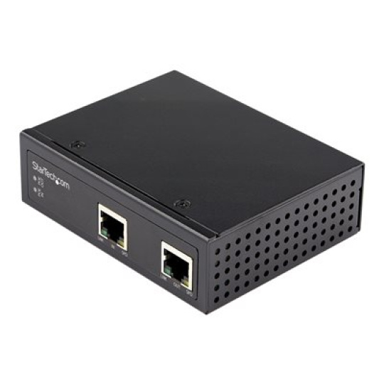 StarTech.com Industrial Single Port Gigabit PoE Extender, 60W 802.3bt PoE /PoE+/ PoE++, 100m/330ft, Power Over Ethernet Network Range Extender, IP-30 Housing, -40C to +75C, PD PoE Extender - 60W PoE++ Extender (POEEXT1G60W) - Sítový/napájecí extender - 1GbE - 10Base-T, 100Base-TX, 1000Base-T - 1 porty - až 100 m