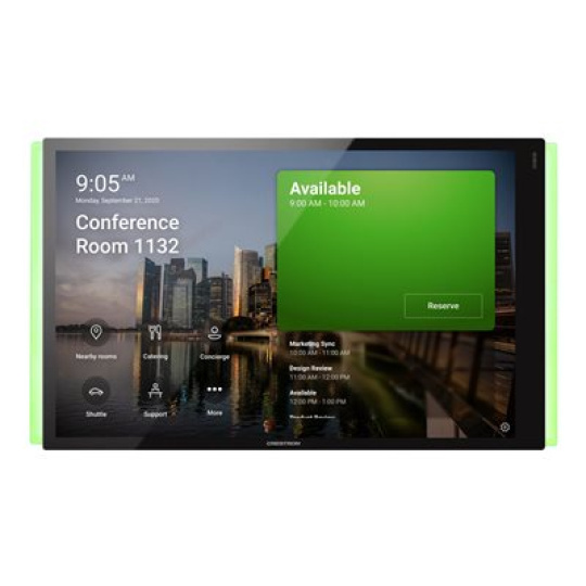 Crestron Room Scheduling Touch Screen TSS-1070-T-B-S-LB KIT - Pro Microsoft Teams - room manager - bezdrátový, kabelové - Bluetooth, 802.11a/b/g/n/ac - 2.4 Ghz, 5 GHz - 10/100 Ethernet - hladká černá