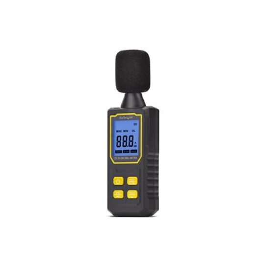 StarTech.com Handheld Digital Sound Meter, Noise/Decibel Level Reader - Sound meter - cerná