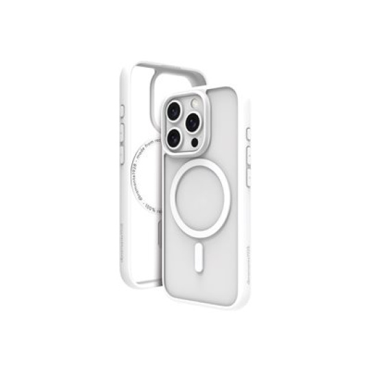 dbramante1928 Grenen - Zadní kryt pro mobilní telefon - kompatibilita s MagSafe - recyklovaný plast - bílá, prusvitná - pro Apple iPhone 16 Pro