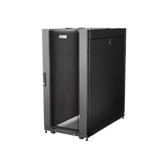 StarTech.com 25U Server Rack Cabinet, 4 Post Adjustable Depth 7" to 35" Locking Vented Mobile/Rolling Network/Data/IT Equipment Enclosure w/ Casters/Hook & Loop Dell PowerEdge, HP ProLiant - 25U Rack Cabinet (RK2537BKM) - Rozvadec stojanový skrín - cerná - 25U - 37"