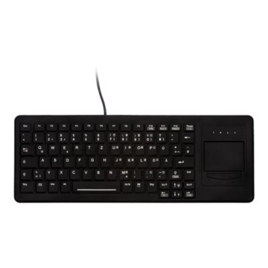 Ind Keyboard touchpad IP68 USB Black USA
