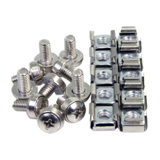 StarTech.com M6 Screws and Cage Nuts - 100 Pack - M6 Mounting Screws and Cage Nuts for Server Rack and Cabinet - Silver (CABSCREWM62) - Šrouby a matice pro regál (balení 100) - pro P/N: RACK-21U-20-WALL-OA, RACK-24U-20-WALL-OA, RK12OD2, SHELF-2U-20-CENTER-V StarTech.com M6 Screws and Cage Nuts - 100 Pack - M6 Mounting Screws and Cage Nuts for Server Rack and Cabinet - Silver (CABSCREWM62) - Šrouby a matice pro regál (balení 100) - pro P/N: RACK-21U-20-WALL-OA, RACK-24U-20-WALL-OA, RK12OD2, SHELF-2U-20-CENTER-V