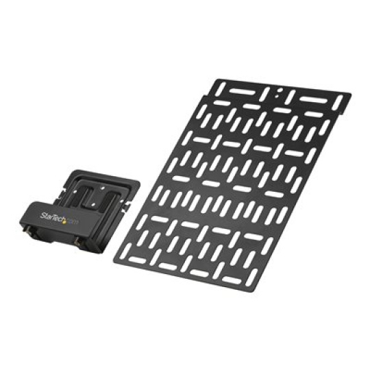 StarTech.com Universal TV Accessory Mount, Adjustable TV & Wall Mount Bracket, Media Players/Router/Modem/AV Switches & Extenders/Apple TV, Hidden Cable Box Mount Behind TV, 11lb (5kg) - Adjustable Cradle (MDBOXMNT) - Montážní sada - pro media přehrávač - ocel s práškovým nátěrem - černá - montáž na stěnu, držák na TV - pro P/N: FPWHANGER, FPWTLTPORT, MBLTVSTNDEC