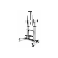 StarTech.com Rolling TV Cart/Stand On Wheels, Up to 100inch/220lb Screens - Vozík - pro plochý panel - plast, hliník, ocel - cerná, stríbrná - velikost obrazovky: 60"-100" StarTech.com Rolling TV Cart/Stand On Wheels, Up to 100inch/220lb Screens - Vozík - pro plochý panel - plast, hliník, ocel - cerná, stríbrná - velikost obrazovky: 60"-100"