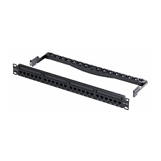 Startech - Propojovací panel - montáž na stenu, montáž do racku - CAT 5e/6 - UTP - cerná - 1U - 19" - 24 porty Startech - Propojovací panel - montáž na stenu, montáž do racku - CAT 5e/6 - UTP - cerná - 1U - 19" - 24 porty