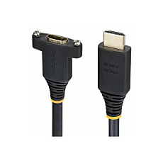 Startech - High Speed - prodlužovací kabel HDMI s ethernetem - HDMI s piny (male) do HDMI se zdírkami (female) - 2 m - cerná - montáž na panel, podpora 1440p (UWQHD) 144Hz, podpora 4K60Hz, pasivní Startech - High Speed - prodlužovací kabel HDMI s ethernetem - HDMI s piny (male) do HDMI se zdírkami (female) - 2 m - cerná - montáž na panel, podpora 1440p (UWQHD) 144Hz, podpora 4K60Hz, pasivní