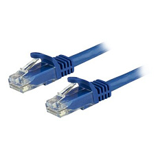 Startech 7m CAT6 Ethernet Cable, 10 Gigabit Snagless RJ45 650MHz 100W PoE Patch Cord, CAT 6 10GbE UTP Network Cable w/Strain Relief, Blue, Wiring is UL Certified/TIA - Category 6 - 24AWG (N6PATC7MBL) - Patch kabel - RJ-45 (M) do RJ-45 (M) - 7 m - UTP - CAT 6 - lisovaný, provedení bez hrbolku - modrá Startech 7m CAT6 Ethernet Cable, 10 Gigabit Snagless RJ45 650MHz 100W PoE Patch Cord, CAT 6 10GbE UTP Network Cable w/Strain Relief, Blue, Wiring is UL Certified/TIA - Category 6 - 24AWG (N6PATC7MBL) - Patch kabel - RJ-45 (M) do RJ-45 (M) - 7 m - UTP - CAT 6 - lisovaný, provedení bez hrbolku - modrá