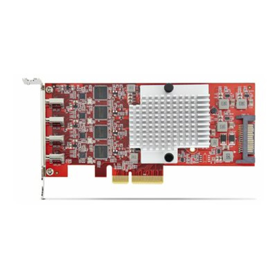 StarTech.com 4-Port USB Type-C PCIe Card, USB-C 10Gb, 4x Controllers, TAA - USB adaptér - PCIe 3.0 x4 nízký profil - USB-C 3.2 Gen 2 x 4 - kompatibilní s TAA