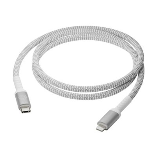 dbramante1928 re-charge - Kabel Lightning - 24 pin USB-C s piny (male) do Lightning s piny (male) - 1.2 m - pletený kabel, 100% recycled plastic