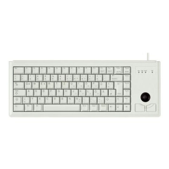 CHERRY Compact-Keyboard G84-4400 - Klávesnice - USB - německá - světle šedá