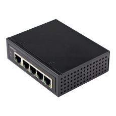 StarTech.com Industrial 5 Port Gigabit PoE Switch, 30W, Power Over Ethernet Switch, Hardened GbE PoE+ Unmanaged Switch, Rugged High Power Gigabit Network Switch IP-30 Housing/-40 C to 75 C - Gigabit Ethernet PoE (IESC1G50UP) - Prepínac - nerízený - 4 x 10/100/1000 (PoE+) + 1 x 10/100/1000 - lze montovat na konzolu DIN, pro pripevnení na zed - PoE+ (120 W) - DC napájení
