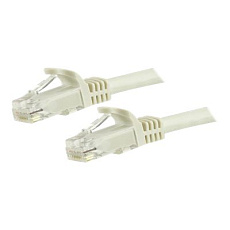 Startech 1.5m CAT6 Ethernet Cable, 10 Gigabit Snagless RJ45 650MHz 100W PoE Patch Cord, CAT 6 10GbE UTP Network Cable w/Strain Relief, White, Wiring is UL Certified/TIA - Category 6 - 24AWG (N6PATC150CMWH) - Patch kabel - RJ-45 (M) do RJ-45 (M) - 1.5 m - UTP - CAT 6 - provedení bez hrbolku - bílá