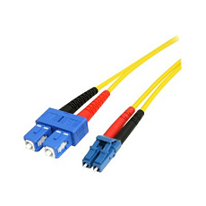 Startech 4m Fiber Optic Cable - Single-Mode Duplex 9/125 - LSZH - LC/SC - OS1 - LC to SC Fiber Patch Cable (SMFIBLCSC4) - Patch kabel - jednoduchý režim SC (M) do jednoduchý režim LC (M) - 4 m - 4 m - optické vlákno - duplex - 9 / 125 mikron - OS1 - lisovaný - žlutá