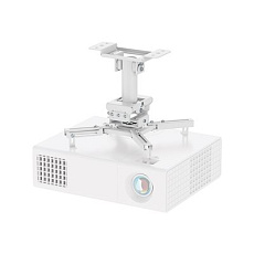 Neomounts CL25-530WH1 - Montážní sada (stropní montáž) - plný pohyb - pro projektor - easy-install, height 25.5 cm - ocel - bílá