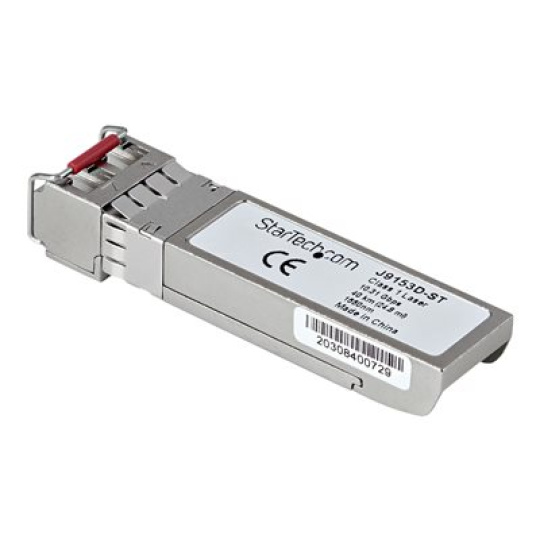 StarTech.com HPE J9153D Compatible SFP+ Module, 10GBASE-ER, 10GbE Single Mode (SMF) Fiber Optic Transceiver, 10GE Gigabit Ethernet SFP+, LC Connector, 40km, 1550nm, DDM, HPE 2530, 2540, 2910al - Lifetime Warranty (J9153D-ST) - Modul SFP+ vysílace (odpovídá: HP J9153D) - 10GbE - 10GBase-ER - jednoduchý režim LC - až 40 km - 1550 nm - pro HPE Aruba 2930M 24, 2930M 40, 6200F 12, 6200M 24, 83XX, MACsec Advanced Module; CX 8360