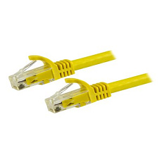 Startech 1.5m CAT6 Ethernet Cable, 10 Gigabit Snagless RJ45 650MHz 100W PoE Patch Cord, CAT 6 10GbE UTP Network Cable w/Strain Relief, Yellow, Wiring is UL Certified/TIA - Category 6 - 24AWG (N6PATC150CMYL) - Patch kabel - RJ-45 (M) do RJ-45 (M) - 1.5 m - UTP - CAT 6 - provedení bez hrbolku - žlutá