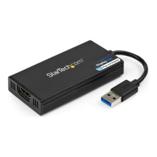 StarTech.com USB 3.0 to HDMI Adapter, 4K 30Hz Ultra HD, DisplayLink Certified, USB Type-A to HDMI Display Adapter Converter for Monitor, External Video & Graphics Card, Mac & Windows - USB to HDMI Adapter (USB32HD4K) - Kabel adaptéru - kompatibilní s TAA - USB typ A s piny (male) do HDMI se zdírkami (female) - 20 cm - cerná - USB napájení + audio - pro P/N: HDDVIMM3, HDMM12, HDMM15, HDMM1MP, HDMM2MP, HDMM3, HDMM3MP, HDMM50A, HDMM6, HDPMM50 StarTech.com USB 3.0 to HDMI Adapter, 4K 30Hz Ultra HD, DisplayLink Certified, USB Type-A to HDMI Display Adapter Converter for Monitor, External Video & Graphics Card, Mac & Windows - USB to HDMI Adapter (USB32HD4K) - Kabel adaptéru - kompatibilní s TAA - USB typ A s piny (male) do HDMI se zdírkami (female) - 20 cm - cerná - USB napájení + audio - pro P/N: HDDVIMM3, HDMM12, HDMM15, HDMM1MP, HDMM2MP, HDMM3, HDMM3MP, HDMM50A, HDMM6, HDPMM50
