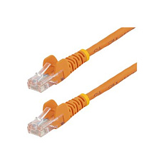 Startech 3m Orange Cat5e / Cat 5 Snagless Patch Cable - Patch kabel - RJ-45 (M) do RJ-45 (M) - 3 m - UTP - CAT 5e - lisovaný, provedení bez hrbolku - oranžová