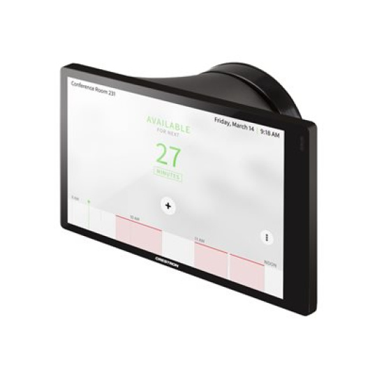 Crestron - Montážní sada (úchyt, lepicí pevné uchycení) - pro dotyková obrazovka - plast - hladká černá - montáž na stěnu, možná montáž na povrch, přimontovatelný ke sklu - pro Room Scheduling Touch Screen TSS-770; Touch Screen TSS-770, TSW-770