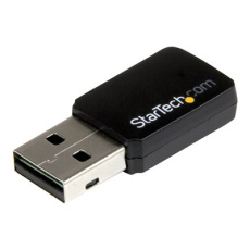 StarTech.com USB 2.0 AC600 Mini Dual Band Wireless-AC Network Adapter - 1T1R 802.11ac WiFi Adapter - 2.4GHz / 5GHz USB Wireless (USB433WACDB) - Sítový adaptér - USB 2.0 - Wi-Fi 5 - cerná