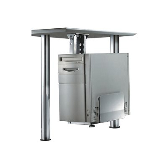 Neomounts CPU-D200 - Montážní sada (držák CPU) - fixní - stříbrná - pod stůl