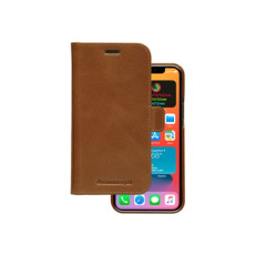 dbramante1928 Lynge - Pouzdro s klopou pro mobilní telefon - kuže full-grain - bronz - pro Apple iPhone 12, 12 Pro