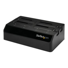 StarTech.com 4-Bay USB 3.0 to SATA Hard Drive Docking Station, USB Hard Drive Dock, External 2.53.5 SATA III (6Gbps) SSDHDD Docking Station, Hot-Swappable Hard Drive Bay - Dual 40mm Fans, Top-Loading - Police - 4 zásuvky (SATA-600) - pro P/N: SVA12DN4NEUA